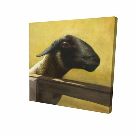 BEGIN HOME DECOR 32 x 32 in. Young Ram-Print on Canvas 2080-3232-AN519